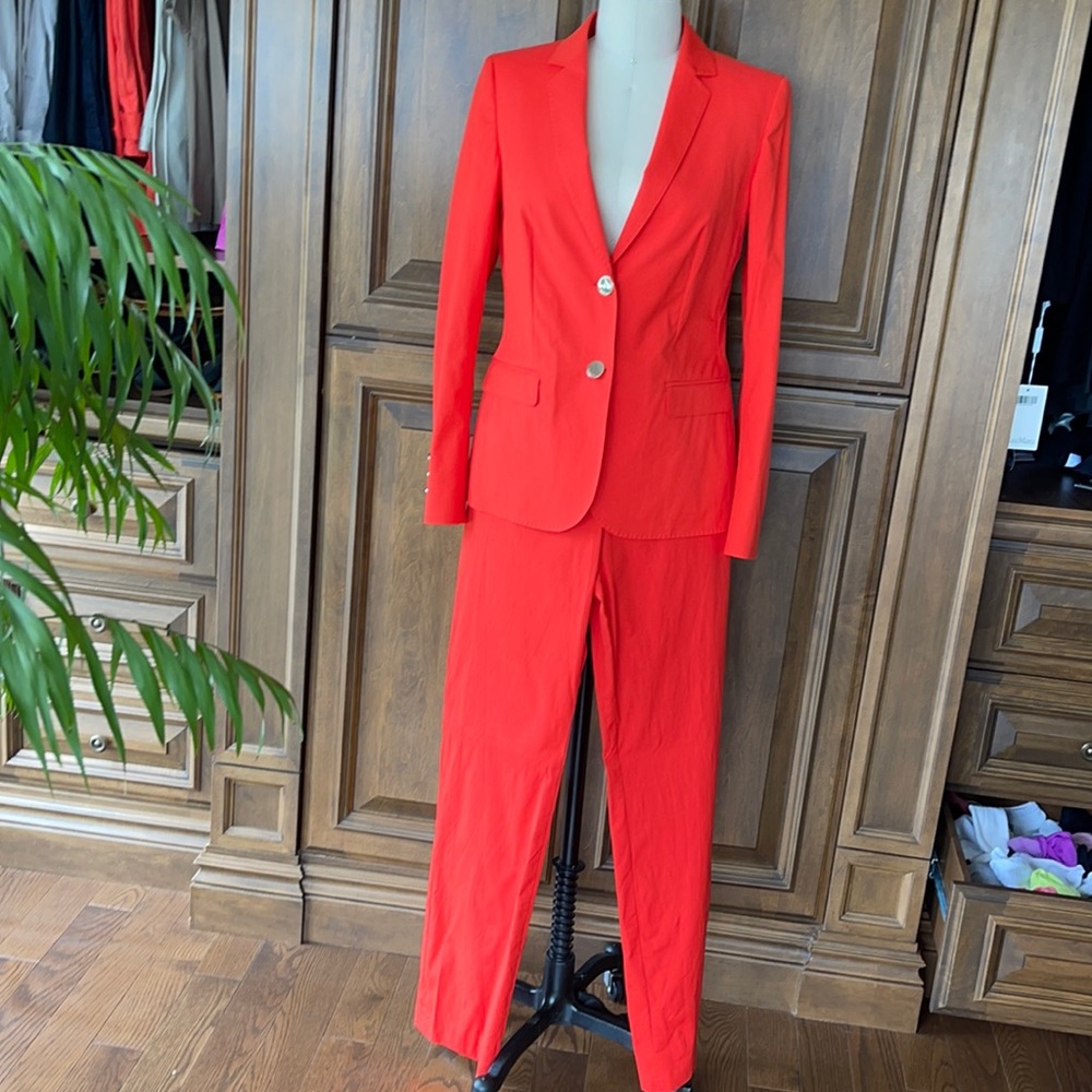 Escada 2 piece coral suit